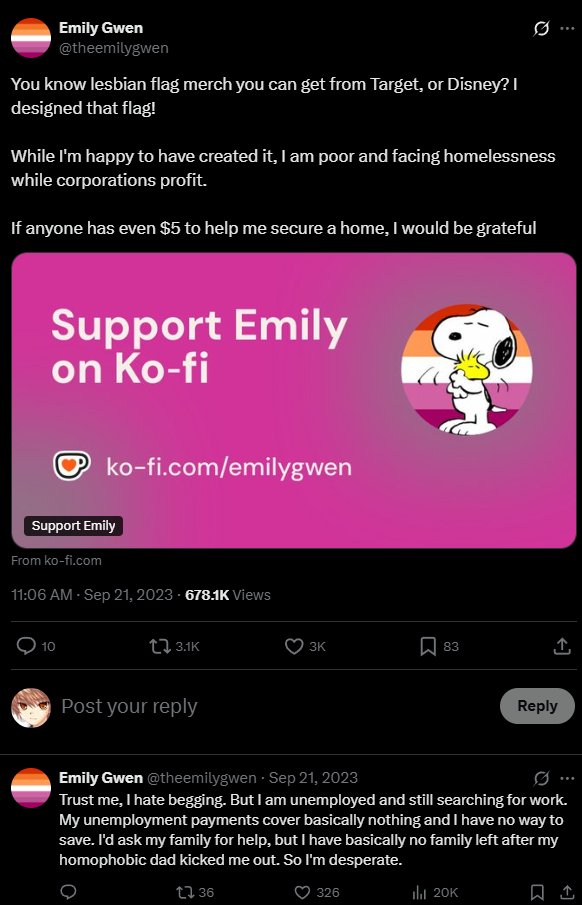 <a href="/theemilygwen/">Emily Gwen</a> This dumbass been begging since 2023 btw, if you're donating to her prepare to flush your money down the toilet