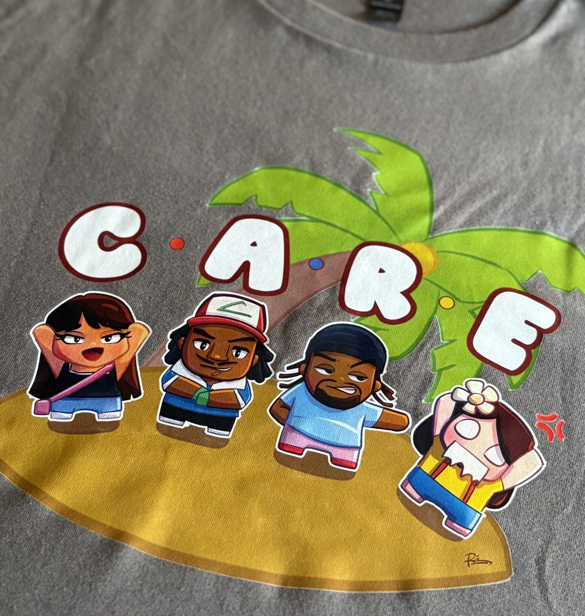 rochietron's tweet photo. Here’s a close up look of the C.A.R.E shirt. We gave Agent’s shirt to Emily since we missed him on Friday. 😄 https://t.co/7AplBPP01p
