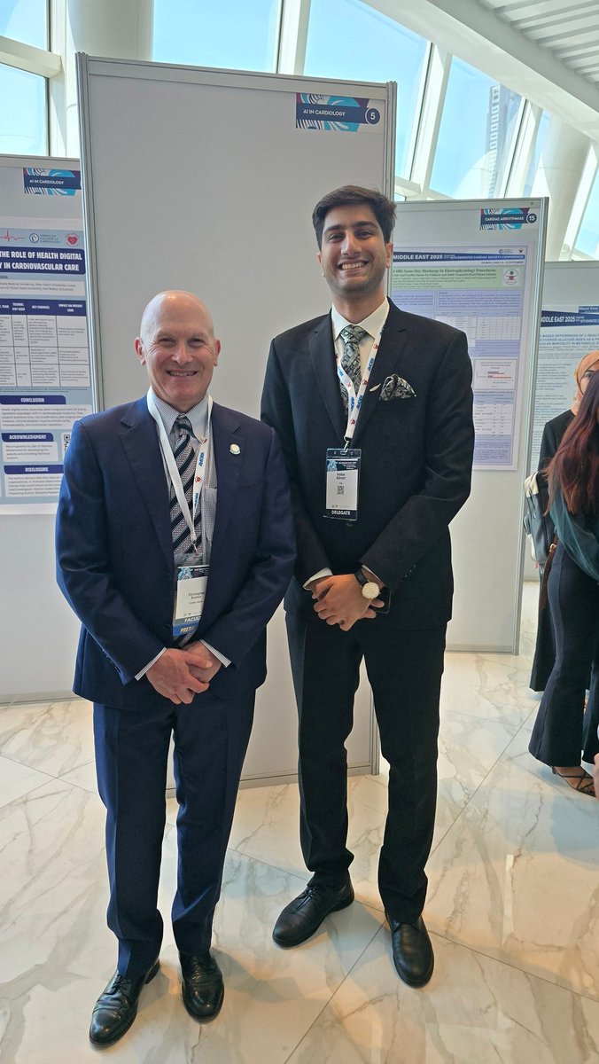 DrBahramiMD's tweet photo. Honored to attend & present at ACC Middle East 2025 in Dubai ๐ฆ๐ช , an inspiring meeting of clinicians & researchers shaping the future of cardiovascular medicine ๐
@ACCinTouch @wmahmeed @ChrisKramerMD
#ACC #ACCMidEast #Cardiology #CardioTwitter #MedTwitter https://t.co/RUyiPy7nBr