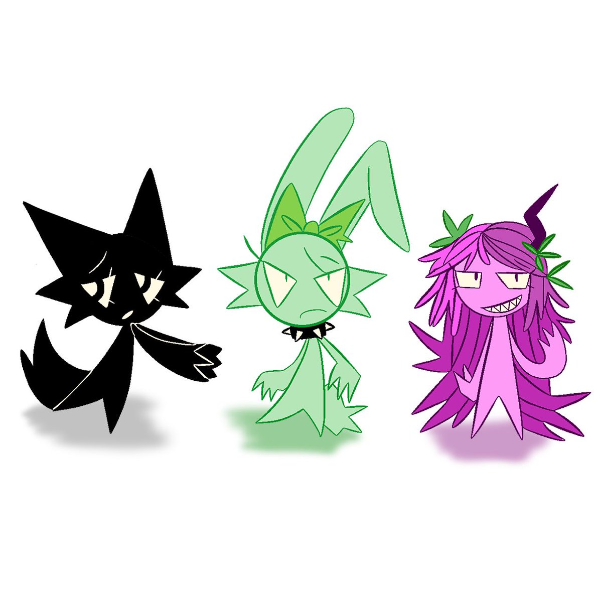 Chibot__'s tweet image. #sprunki #sprunki2p #SprunkiFanart 
#sprunkiship #tunwen ❓

( 🖤💚💖 / 🖤💚 +🎀 / 🔫🖤 )