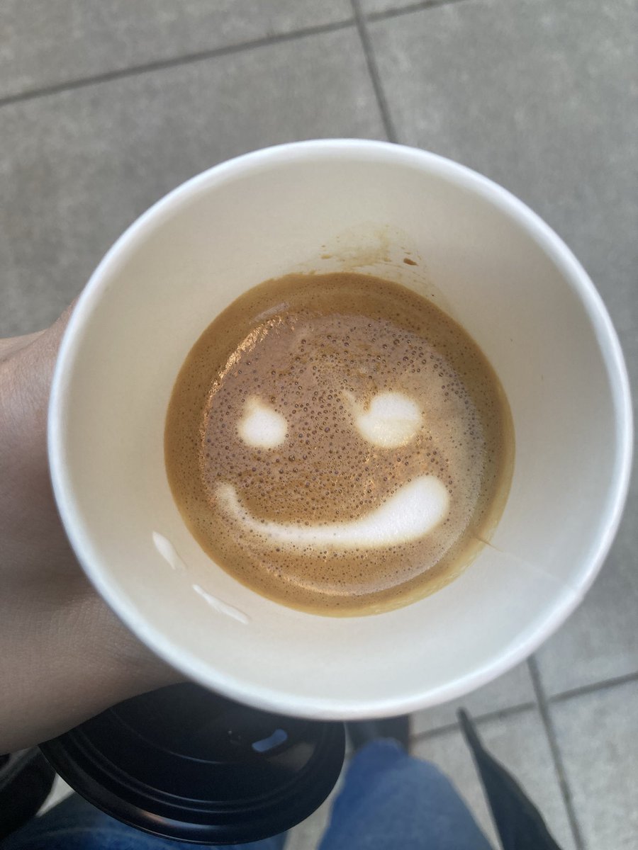 perfectyeast's tweet photo. Unsure how the barista feels about me https://t.co/AXKuY9Fpkk