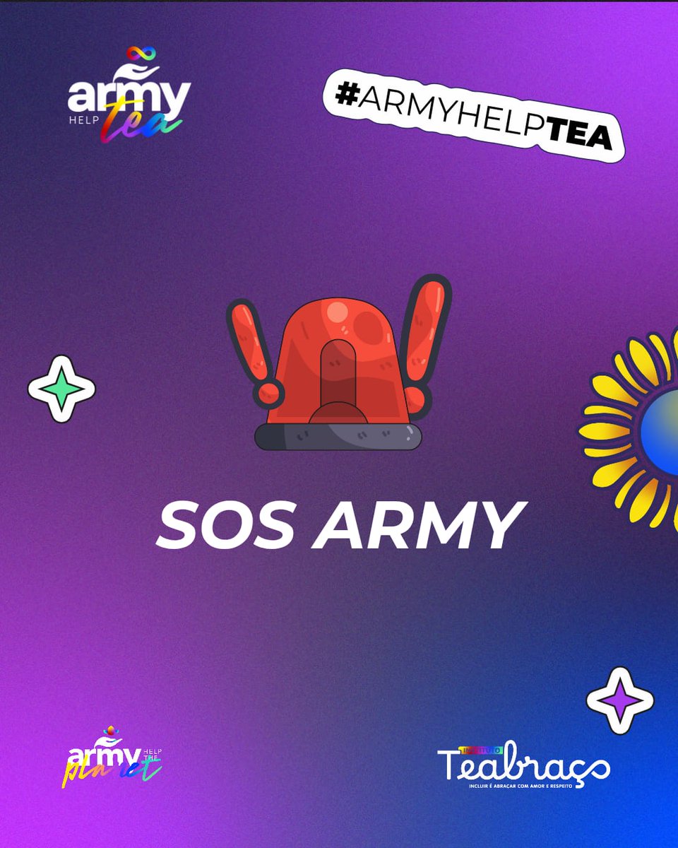 Army Help The Planet (@army_htp) on Twitter photo 🚨 ATENÇÃO 🚨
B-ARMY, precisamos muito de sua ajuda! Faltam poucos dias para o encerramento da campanha Army Help TEA e ainda não atingimos nem a primeira meta.
Nosso fandom é forte e lindo em causas sociais. Vamos fortalecer e mostrar a verdadeira essência do ARMY.
Nos ajude 🚨 ATENÇÃO 🚨
B-ARMY, precisamos muito de sua ajuda! Faltam poucos dias para o encerramento da campanha Army Help TEA e ainda não atingimos nem a primeira meta.
Nosso fandom é forte e lindo em causas sociais. Vamos fortalecer e mostrar a verdadeira essência do ARMY.
Nos ajude