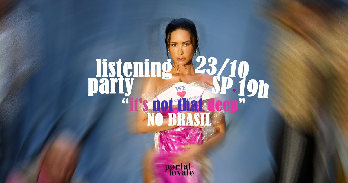 portallovato's tweet image. 🚨 Listening Party do It's Not That Deep no Brasil!

Em parceria com a @umusicbrasil, vamos sortear 5 fãs para participar da listening party do novo álbum de Demi Lovato.

Para participar, responda esse tweet com o print do pre-save do It's Not That Deep até amanhã (22) às 14h.…