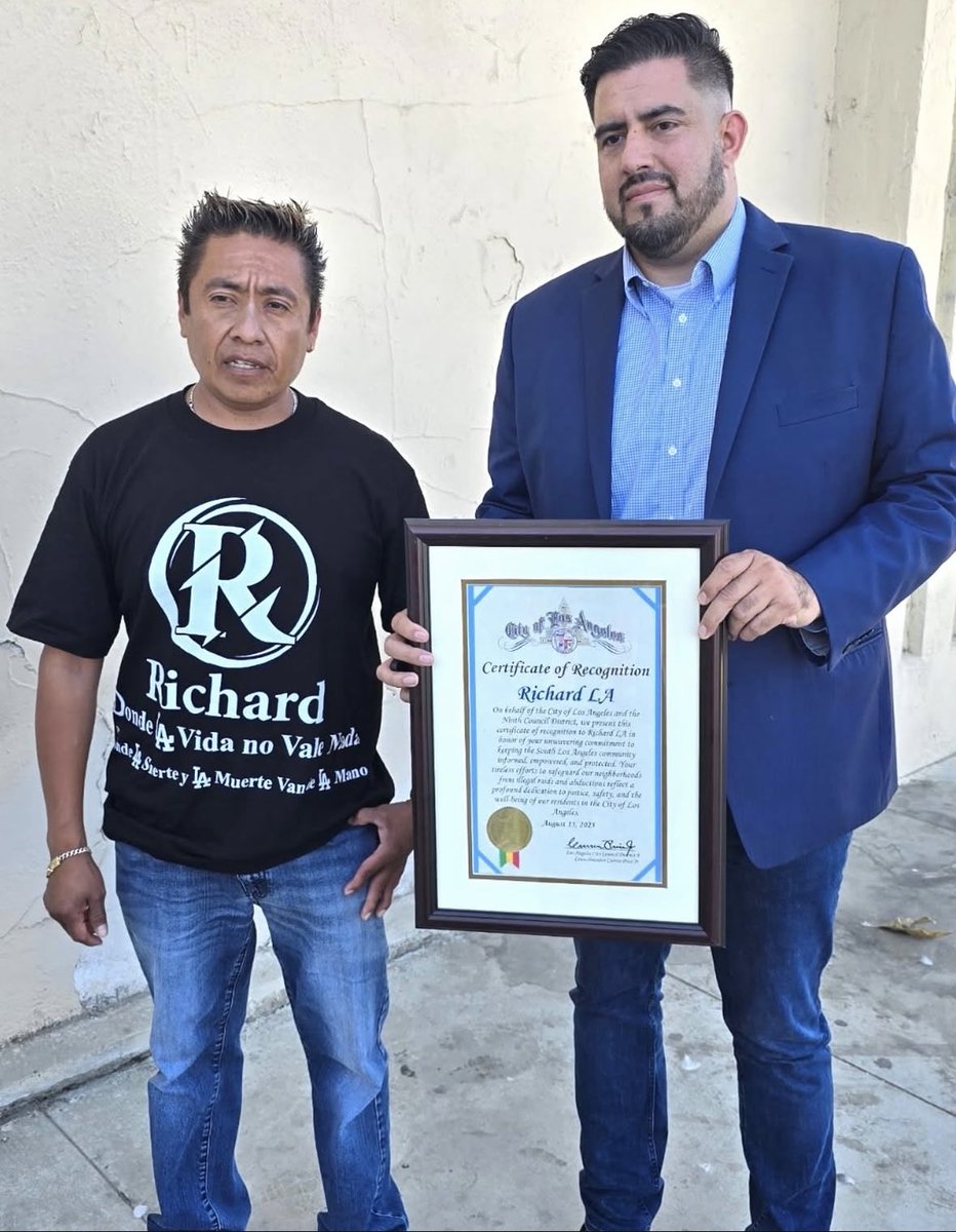 MattSeedorff's tweet image. UPDATE: The man shot and detained during Tuesday’s immigration operation in Los Angeles has been identified as “Richard LA,” a non-U.S. citizen.
Federal officials say Richard rammed his car into agents’ vehicles during the targeted stop—prompting officers to open fire. Both…