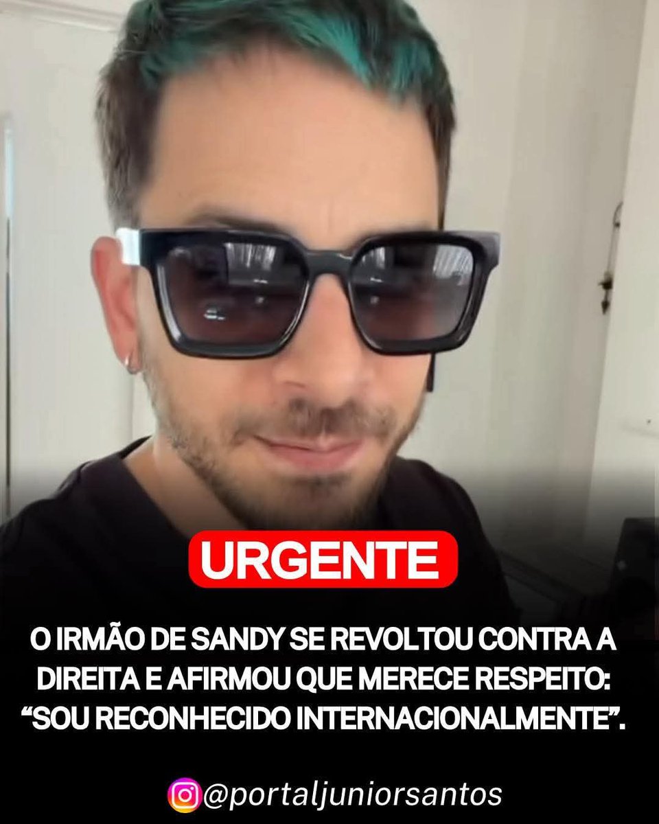 O irmão de Sandy se revoltou contra a direita e afirmou que merece respeito: “Sou reconhecido internacionalmente”. 🤣🤣🤣🤣🤣🤣🤣🤣🤣 <a href="/Junior_Lima/">JUNIOR</a>