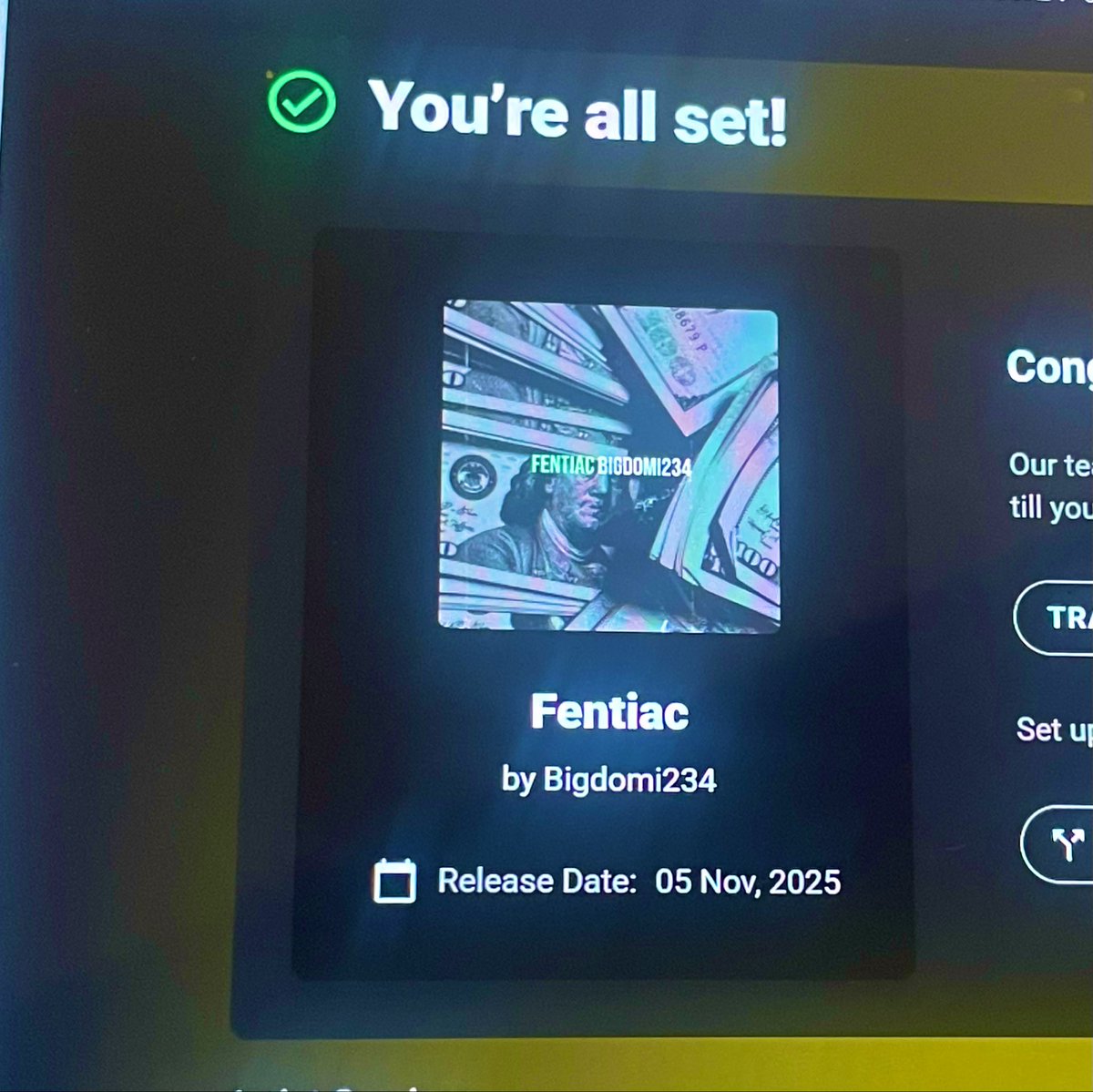Meine lieben Fentanyl-Fans,
ich kann begeistert sagen, dass wir es geschafft haben! Unser Song „Fentiac“ wird ab dem 5. November auf Spotify, Apple Music und überall sonst erhältlich sein.
. Bevor mich dieser Zodiac anzeigt: Nein, der Song geht natürlich nicht über dich. #fent