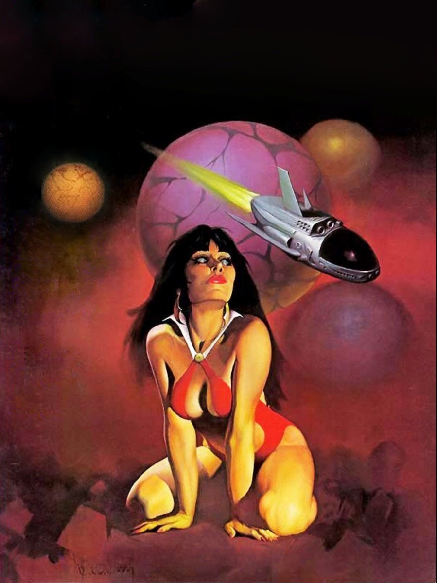 Vampirella magazine cover Ken Kelly 1975
#HorrorArt  #ComicArt