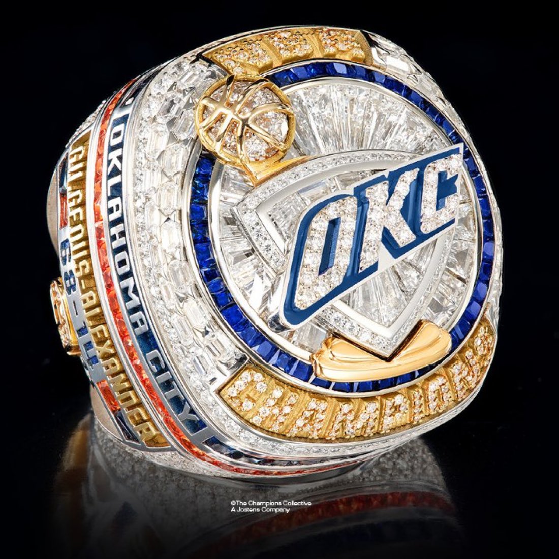 OKC Thunder ring —

Work of art. 🥶

(h/t <a href="/BrettSiegelNBA/">Brett Siegel</a>)