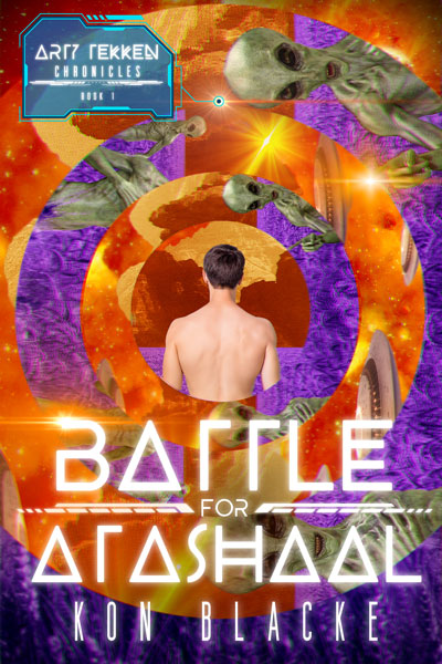Arty heads to the ends of the universe looking for the perfect anniversary gift for his boyfriend Tobias but things take a turn when he lands on the planet Atashaal and finds himself suddenly embroiled in the middle of a bitter civil war. dreamspherebooks.com/battle-for-ata… #scifi #bookboost
