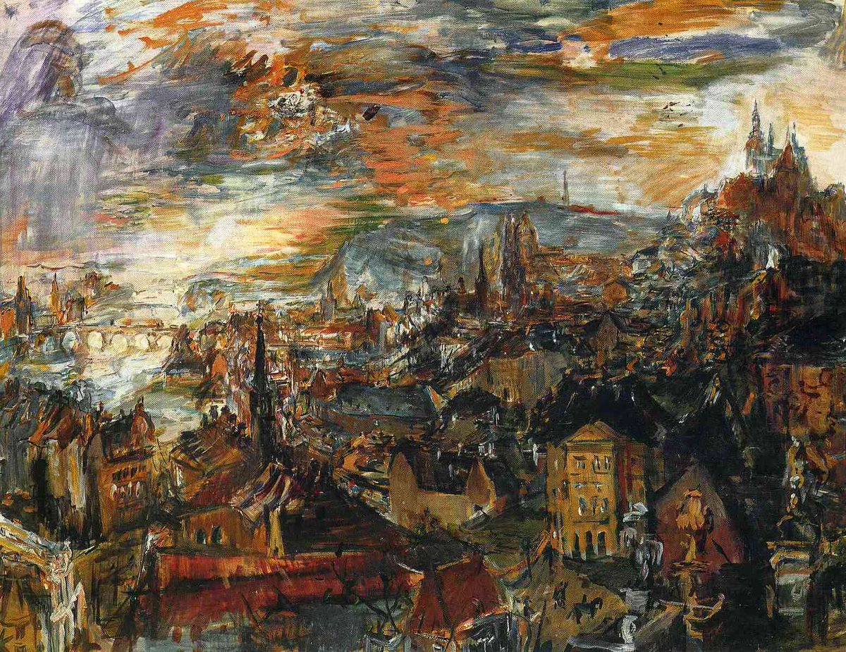 artistkokoschka's tweet image. View of Prague #artbots #kokoschka