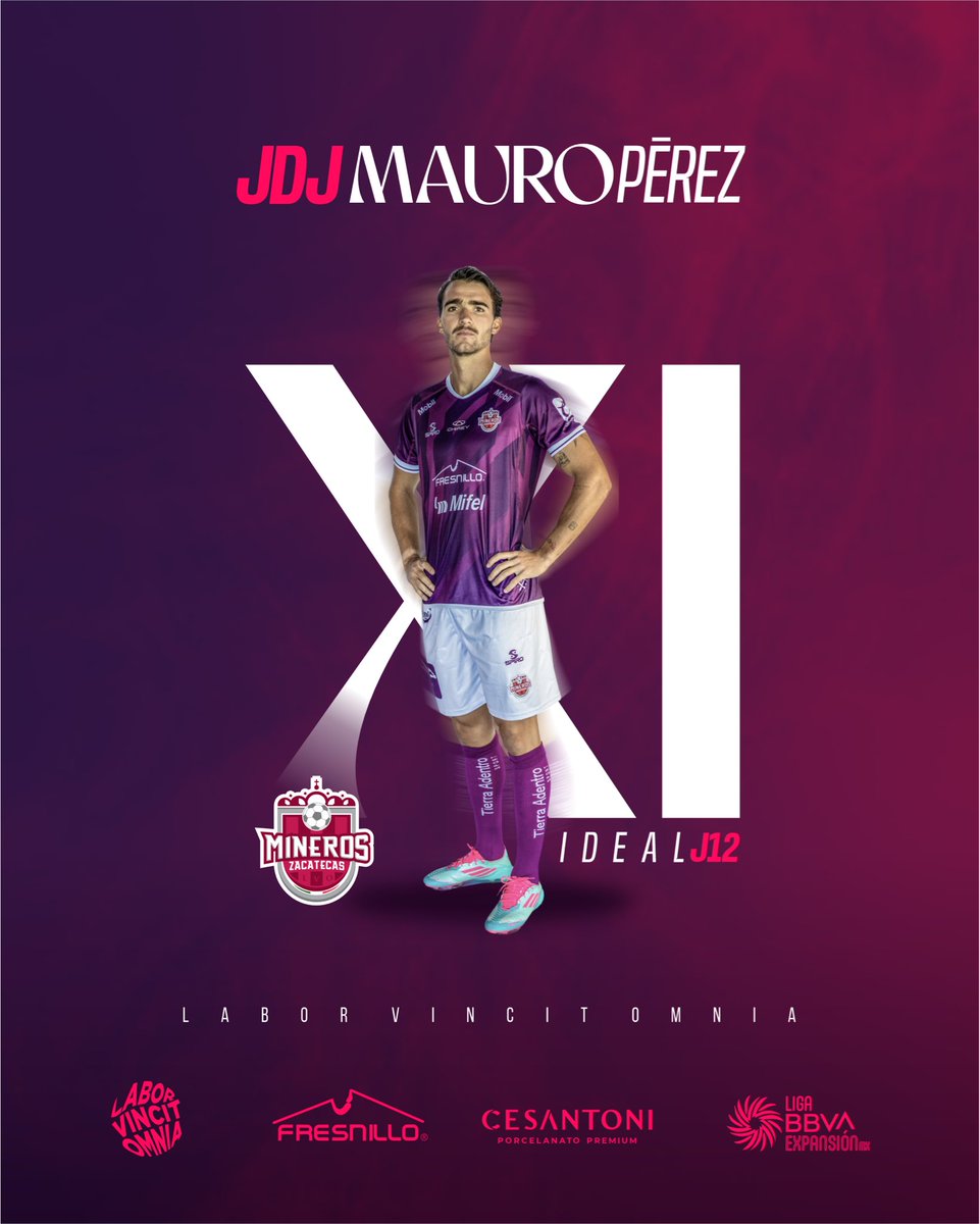 🎩⚽️ ¡Don Mauro Pérez JDJ!

Con su hat-trick y entrando de cambio, nuestro delantero fue elegido como Jugador de la Jornada 12 🔥🇱🇻

¡El #ADNMinero sigue brillando en la <a href="/LigaMXExpansion/">Liga BBVA Expansión MX</a>! ⛏️💪🏼