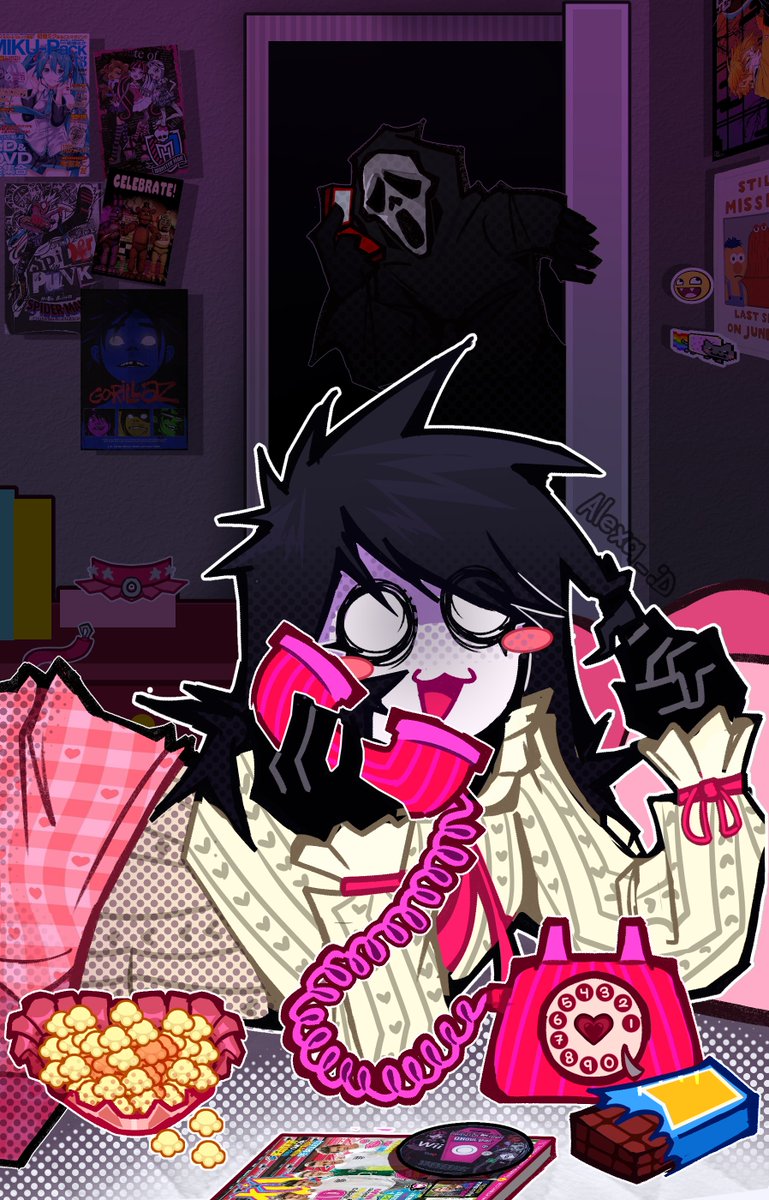Un dibujito para ya casi Halloween :D
.
.
.
#digitalart #Ghostface #selfship #humor