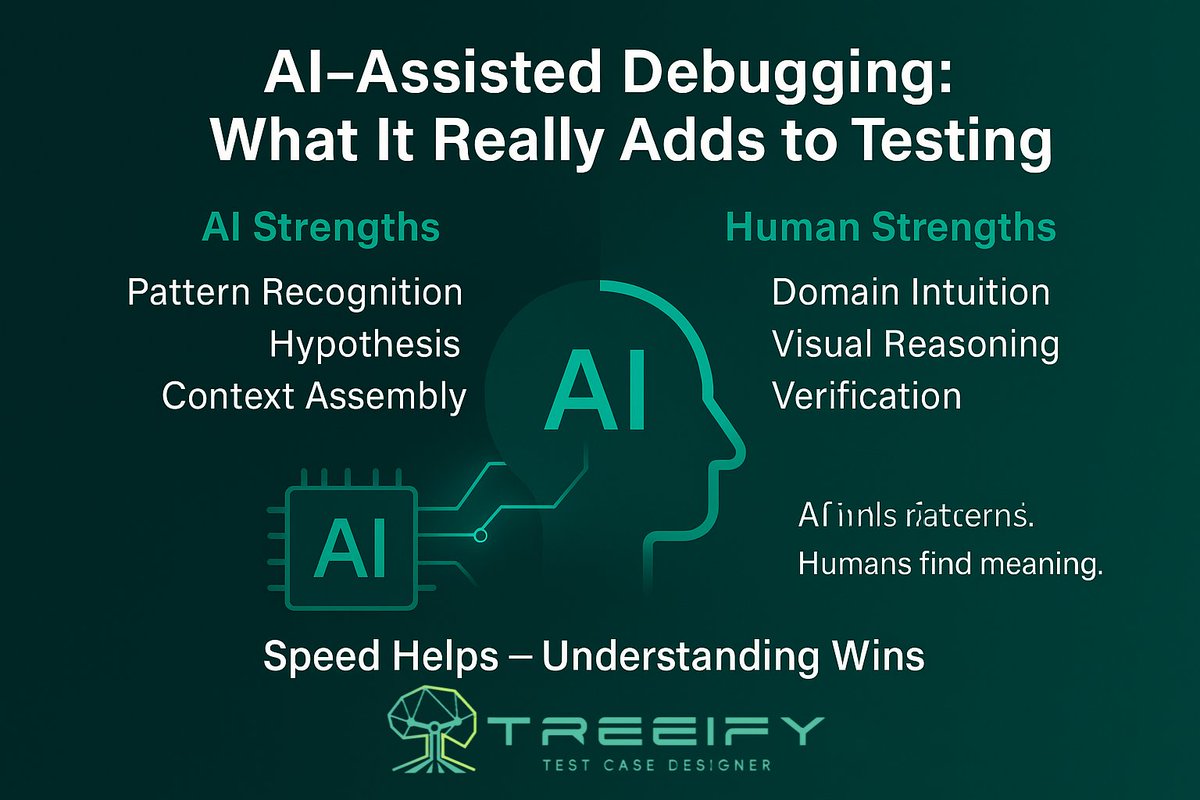 treeifyai's tweet image. AI can summarize your test failures — but can it understand them🔎
In Playwright, Cypress, and JUnit, AI helpers are getting smarter… but not always right. Here’s what they actually do well, where they mislead, and how to keep human judgment in the loop.
medium.com/treeifytestcas…