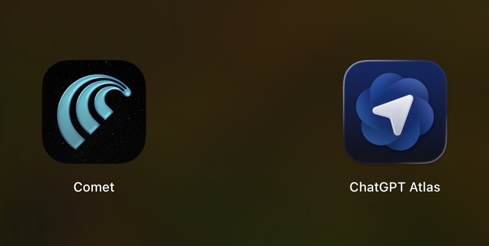 alexcooldev's tweet image. I’ve tried both, but honestly, ChatGPT Atlas feels smoother than Comet and Google Chrome is cooked