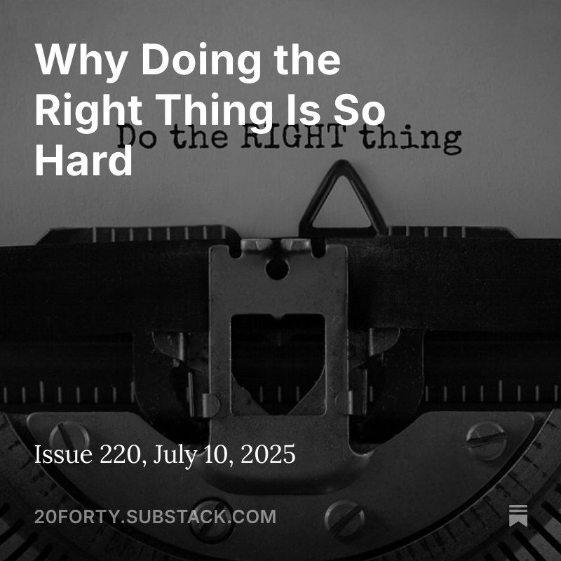 2040Digital's tweet image. We know what's right, yet we choose the path of least resistance. Why? Our brains are wired for comfort and immediate gratification—but ethical behavior requires energy and delayed rewards.
hubs.ly/Q03MHdKB0
#WorkplacePsychology #Ethics #Behavior #Leadership #Change