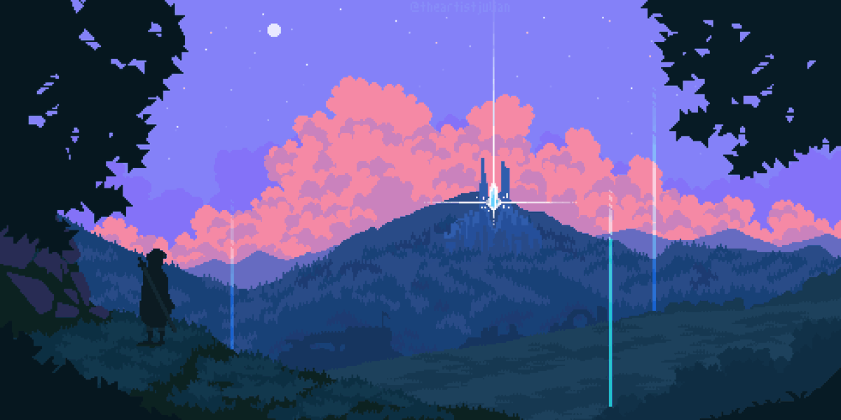 theartistjulian's tweet image. My world is made of tiny squares