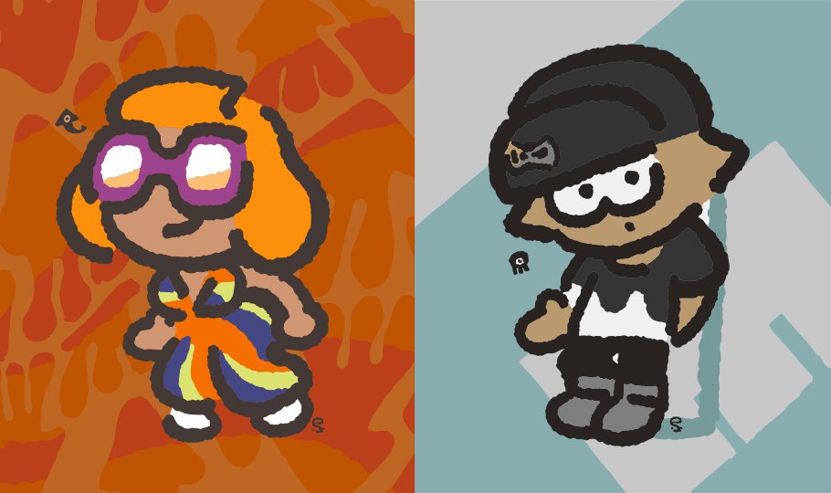 inkopolisbot's tweet image. Splatfest: Retro vs Modern