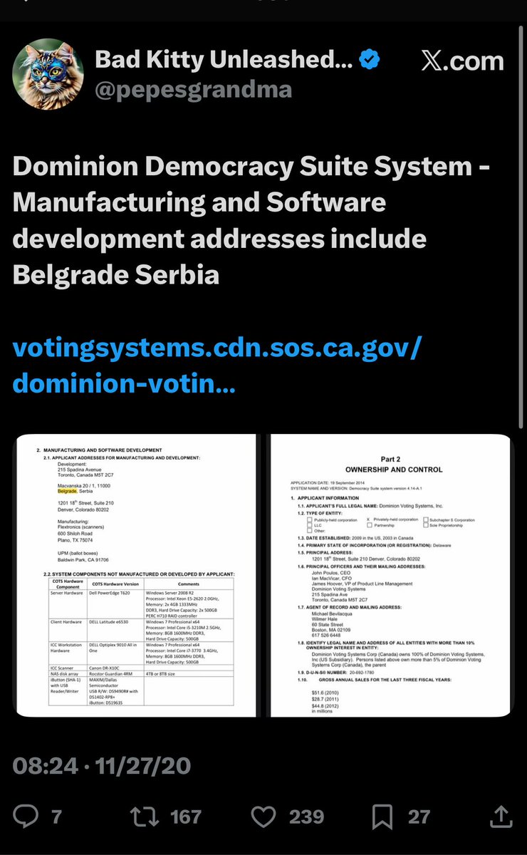 Wasn’t it me who exposed the Dominion Serbia office? 

Well by George it was! 🤭

November 2020