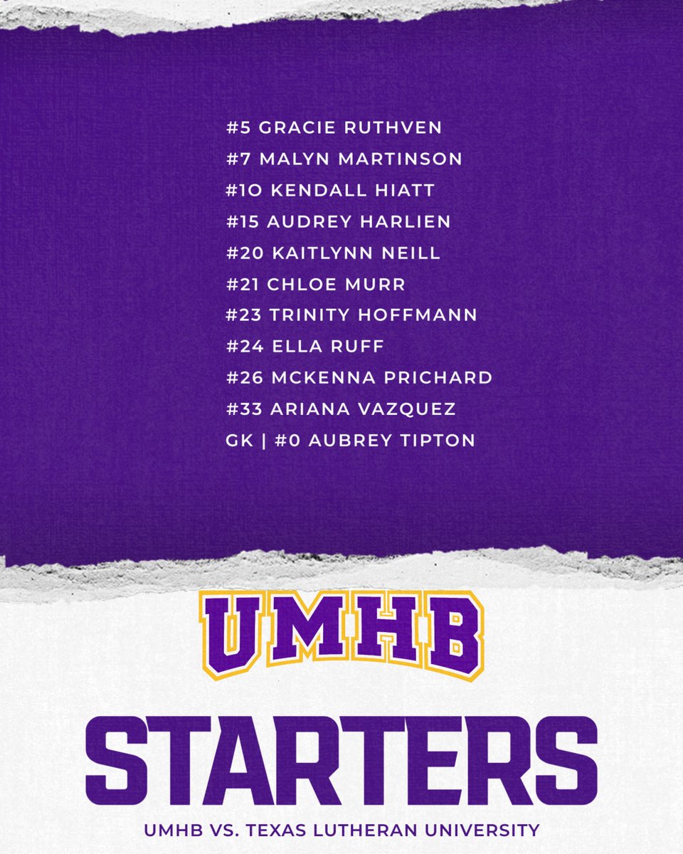 STARTERS VS TLU
#gocru