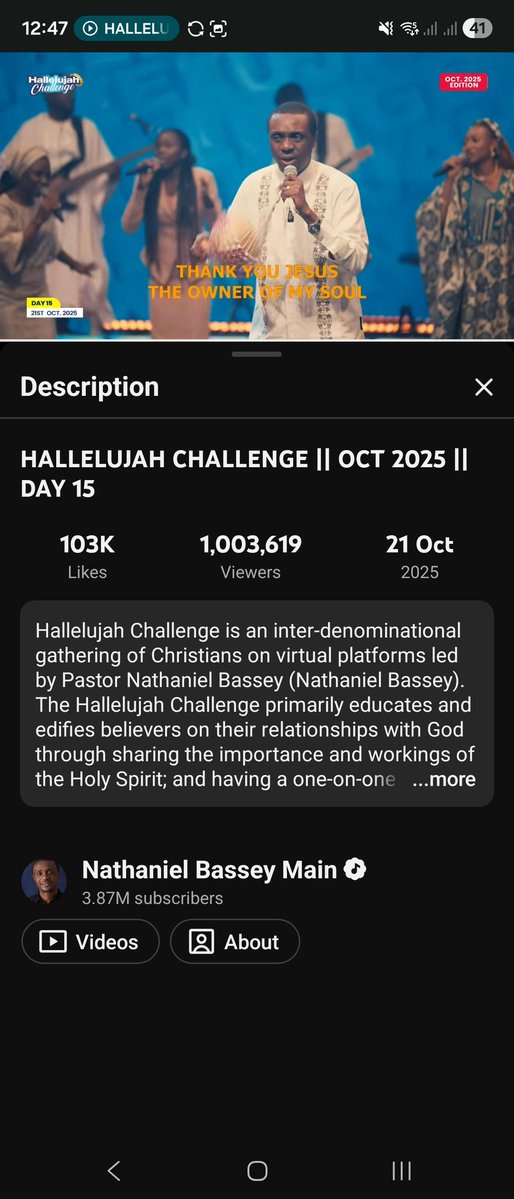 olajideobe's tweet image. Tonight, which is Day 15 of the October edition of Hallelujah Challenge, there are:
1 million+ viewers on YouTube
1 million+ viewers on Facebook
107,000+ viewers on Instagram
22,000+ listeners on Mixlr
Just so you know, all of us can't be idiots. Mock us all you want, we are…