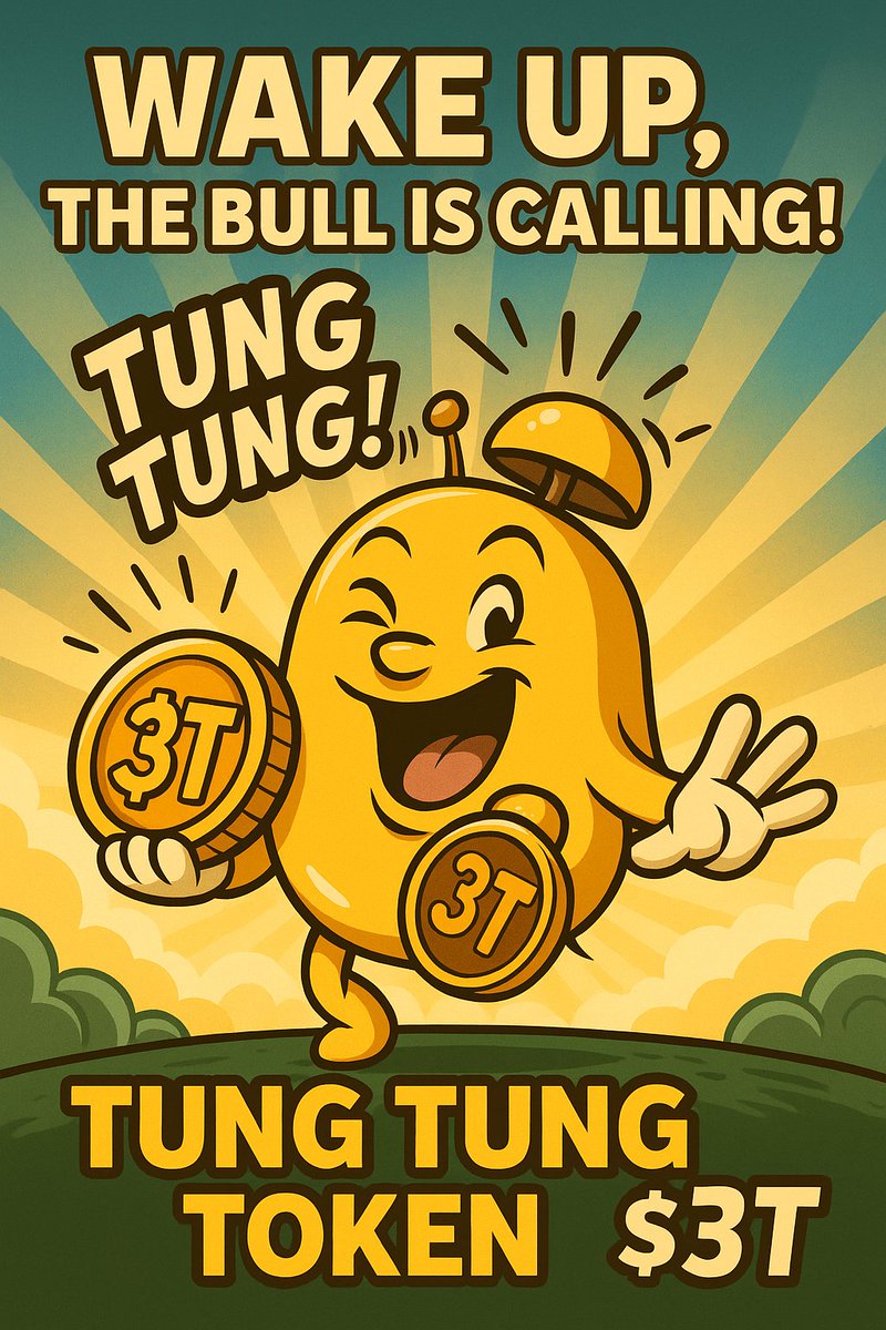 TungTungToken's tweet photo. 🎶 TUNG TUNG… TUNG TUNG… WAKE UP!
But this time, it’s not breakfast — it’s money time! 💰

👉 Join the noise before it goes BOOM!
🔗 https://t.co/ww8e7JFHTy

#TungTungToken #MemeSeason #CryptoVibes #ToTheMoon #BullMarket https://t.co/ywbZRZ9Bmh
