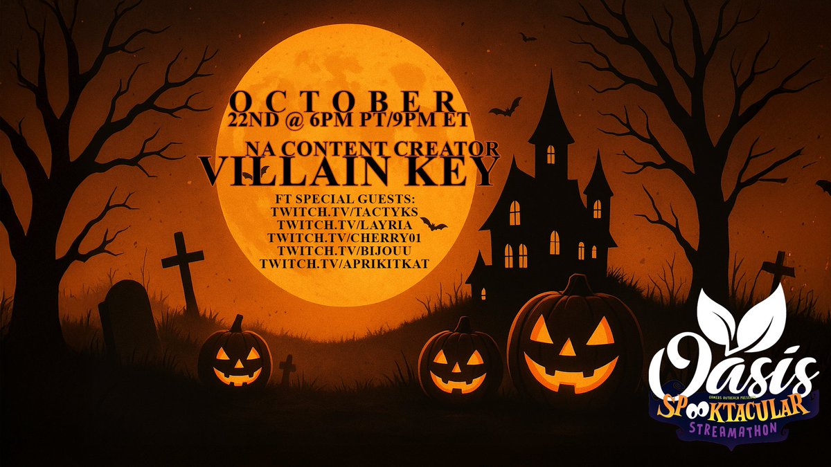 Charity Weekend has begun with a VILLAIN KEY starting us off running. Which of these WoW content creators will you choose to punish in game the most?

Pre-plan your affixes because they're going live SOON on their own channels. 

bit.ly/oasiskeyaffixes