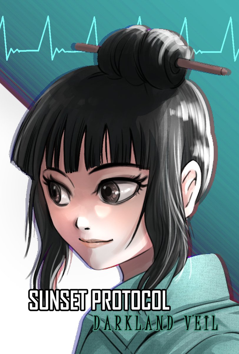 queeniechanhere's tweet photo. Maddy, the Asian main character of my new supernatural mystery-thriller manga "Sunset Protocol", A student looking for her missing cousin Jeanie.
This was painted with just the "Square Texture Brush" from CSP. #indiemanga #indiecomics #mangaart #sunsetprotocol https://t.co/ot9AWZ8TnM
