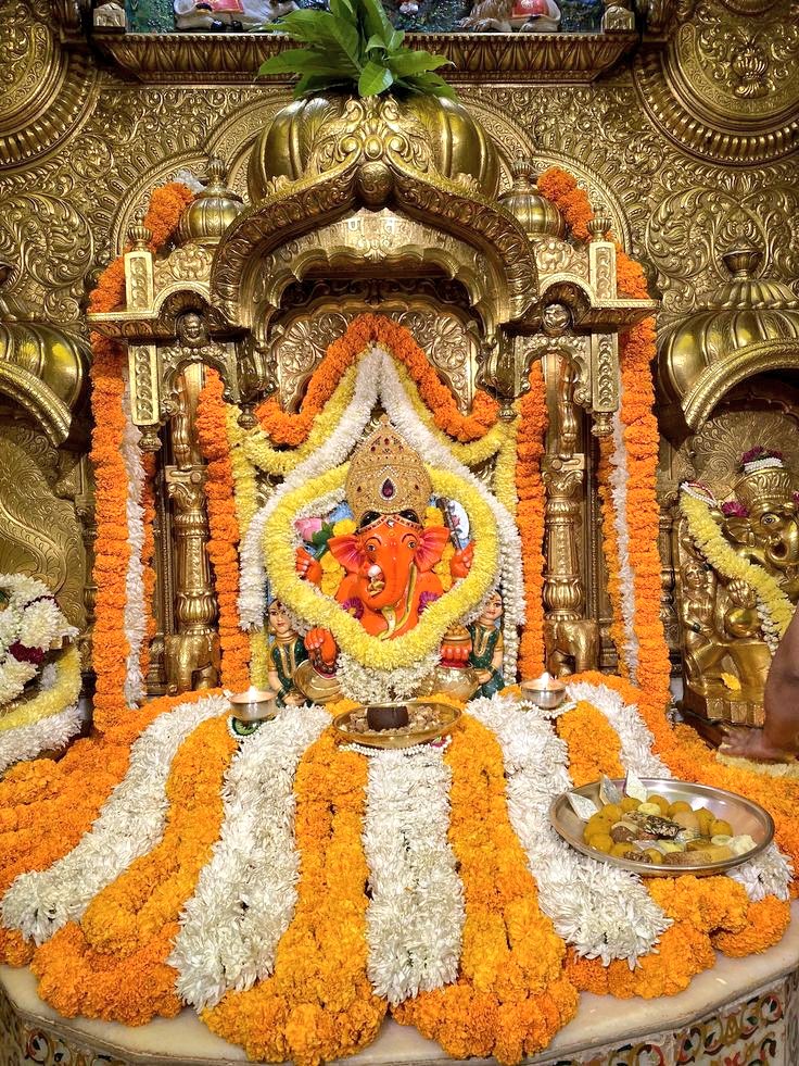 ओंकारसंनिभमिभाननमिन्दुभालं। मुक्ताग्रबिन्दुममलद्युतिमेकदन्तम्।
लम्बोदरं  कलचतुर्भुजमादिदेवं
ध्यायेन्ममहागणपतिंमतिसिद्धिकान्तम्

ॐ गं गणपतये नमो नमः
ॐ श्री गणेशाय नमो नमः
जय श्री सिद्धि विनायक गणेश जी