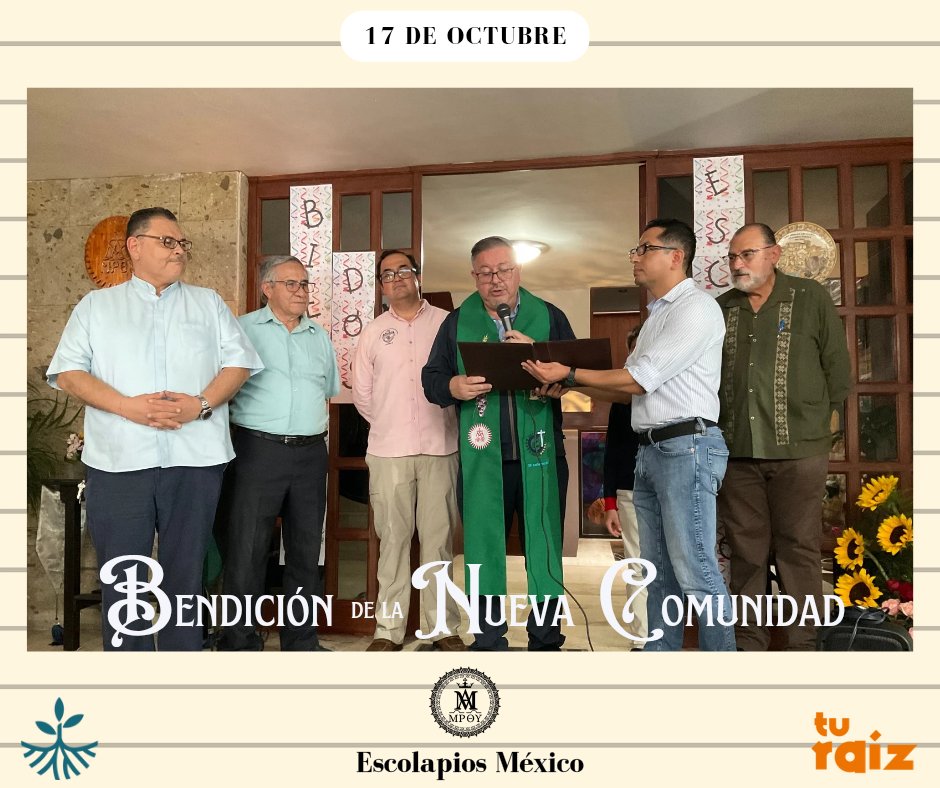 📰 El 17 de octubre, en la ciudad de Puebla se llevó a cabo la bendición de la nueva casa de los religiosos escolapios por parte el P. Provincial. 

Para mayor gloria de Dios y utilidad del prójimo.

#EscolapiosMéxico #EscuelasPías #turaíz