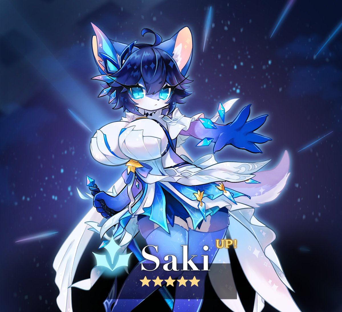 Saki just came out! Better start spending all your primos on her! 💕💕💕