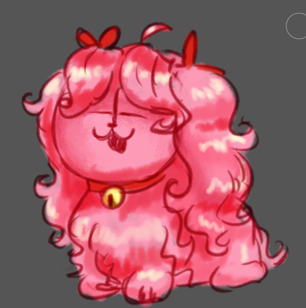 my pink hank has a pink fluffy grunt as a pet. Her name is mimi and she's based on a yorkshire terrier🍓🍓

huh i should draw pank again!