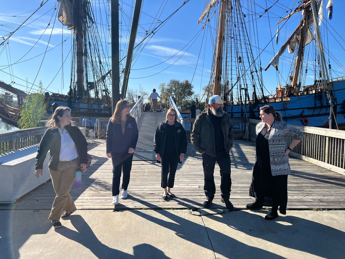 Proud to visit the Kalmar Nyckel—a flagship (no pun intended!) piece of Delaware’s maritime history. From hands-on STEM learning to community programming, this is education and history in action on Wilmington’s Christina Riverfront.