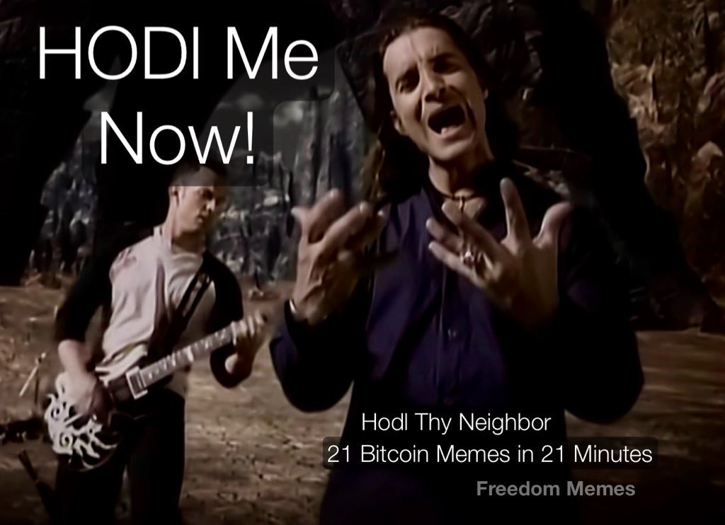🎶 HODL me now…
I’m 6ft from the edge of fiat and I’m thinkin’…

📙 a.co/d/g8nxNcn