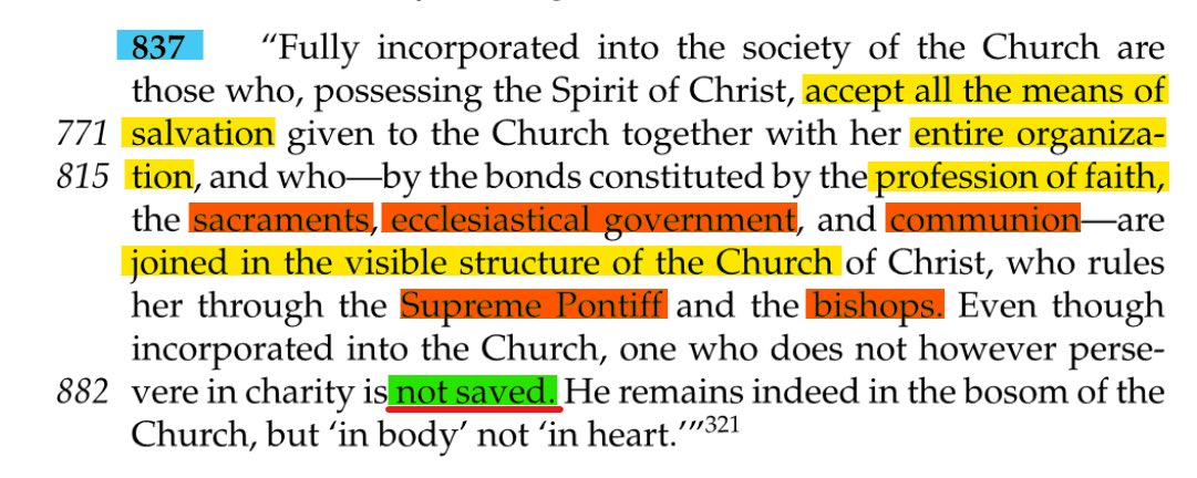 KJVliteracy's tweet photo. @TrustJesusAlone @BeSaintly The Catechism of the Catholic Church (Roman Catholic) adds loyalty-test worship rituals to salvation.
In their own words. #CatholicError https://t.co/IWEZRb1YCP