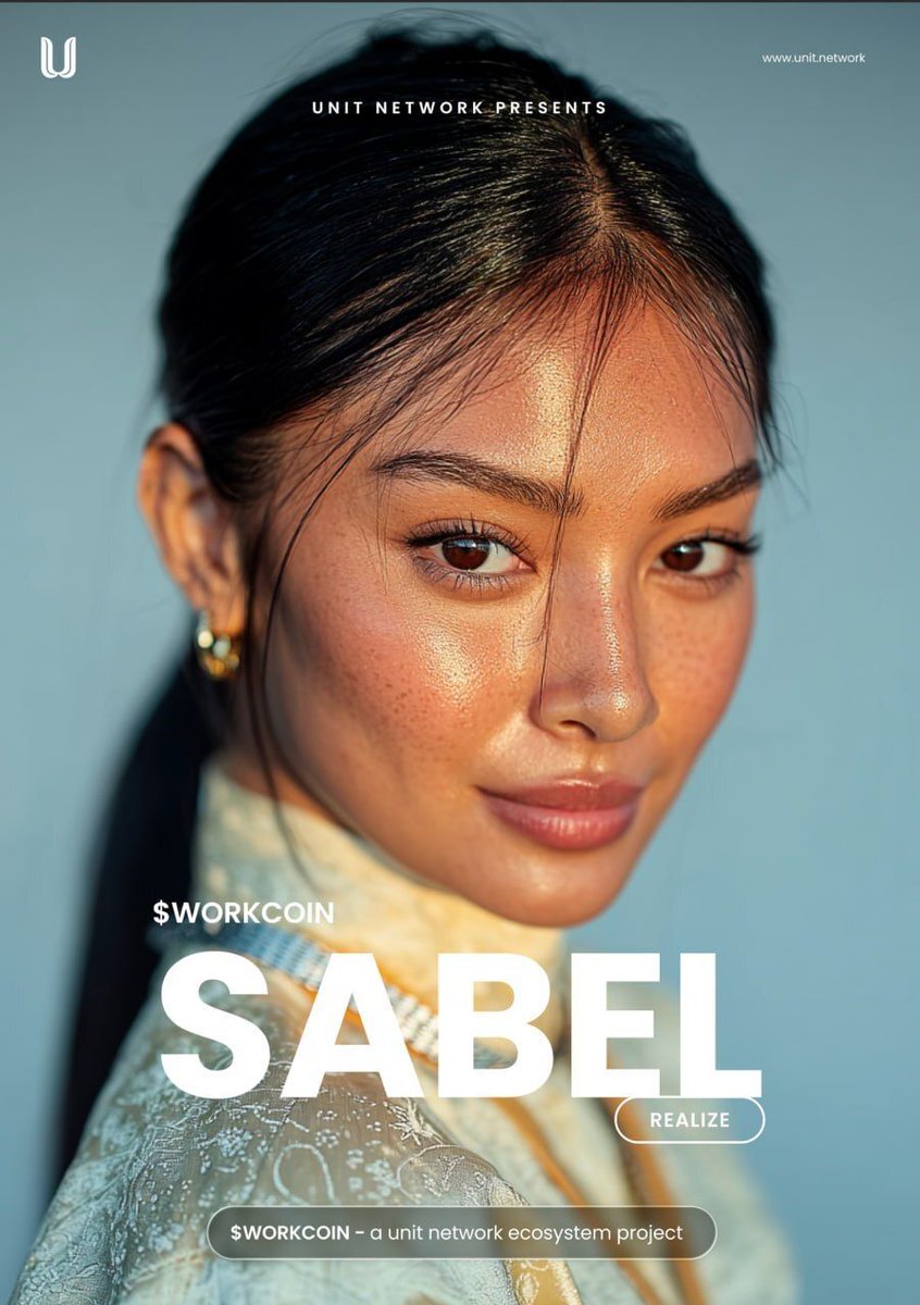 theunitnetwork's tweet photo. ✨ Her story isn’t about waiting — it’s about building.
Meet SABEL, the face of $WORKCOIN — where effort turns into equity, and every task becomes a step toward ownership.
She’s not asking for opportunity.
She’s realizing it.
🚀 Powered by Unit Network
#Workcoin #Sabel #RealizePotential #Web3Women #UnitNetwork