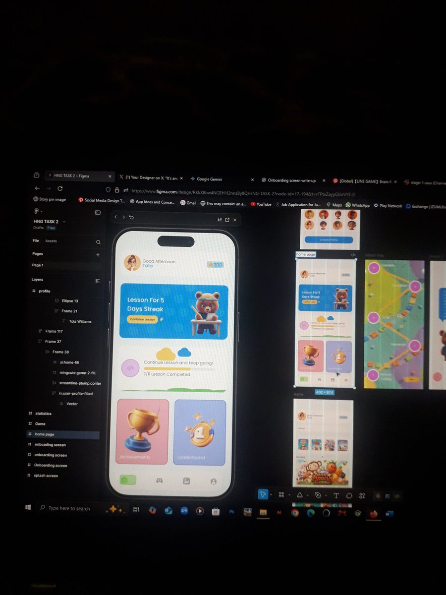 EgunbiyiM's tweet image. Currently working on stage 1 task in HNG internship. We were asked to design an app where kids can learn coding at a younger age.
#HNG #UIUXDesign #mobiledesign