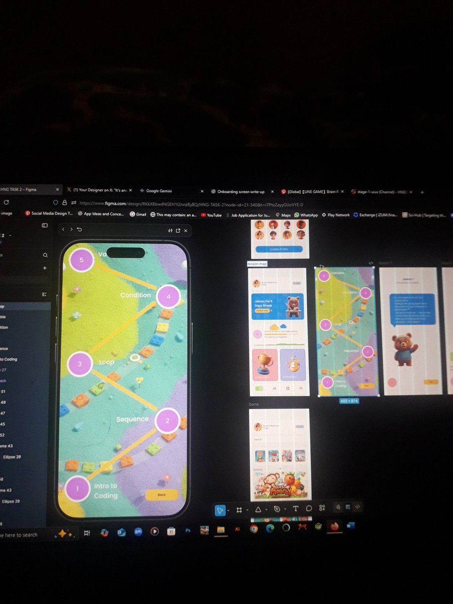 EgunbiyiM's tweet image. Currently working on stage 1 task in HNG internship. We were asked to design an app where kids can learn coding at a younger age.
#HNG #UIUXDesign #mobiledesign