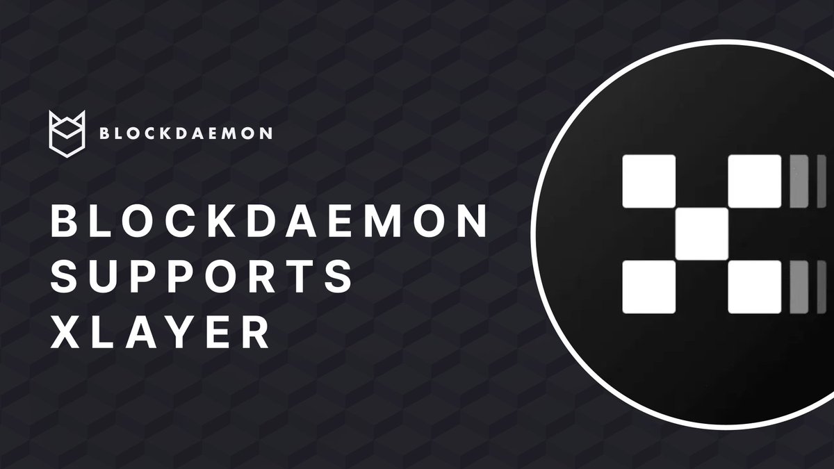 Excited to support <a href="/XLayerOfficial/">X Layer</a> with Blockdaemon’s institutional-grade infrastructure.

Built for performance, uptime, and security and trusted by the world’s leading enterprises.

blockdaemon.com/protocols/x-la…