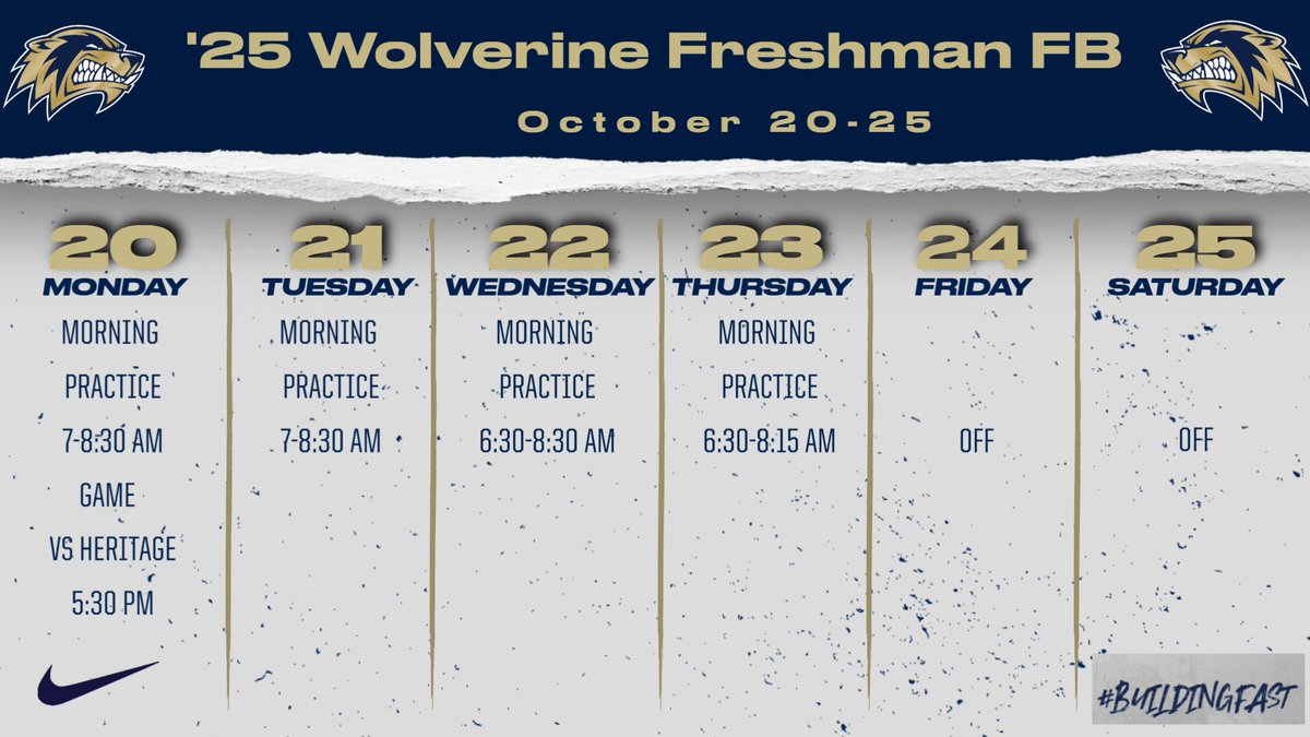 We have revised our schedule for this week. Due to changes in the varsity schedule we will not have practice on Friday morning.