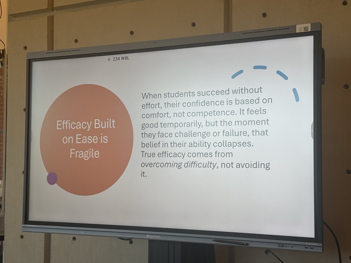 “True efficacy comes from overcoming difficulty, not avoiding it.”

So proud of the work we’re doing in USD 308! 💙💛🩵