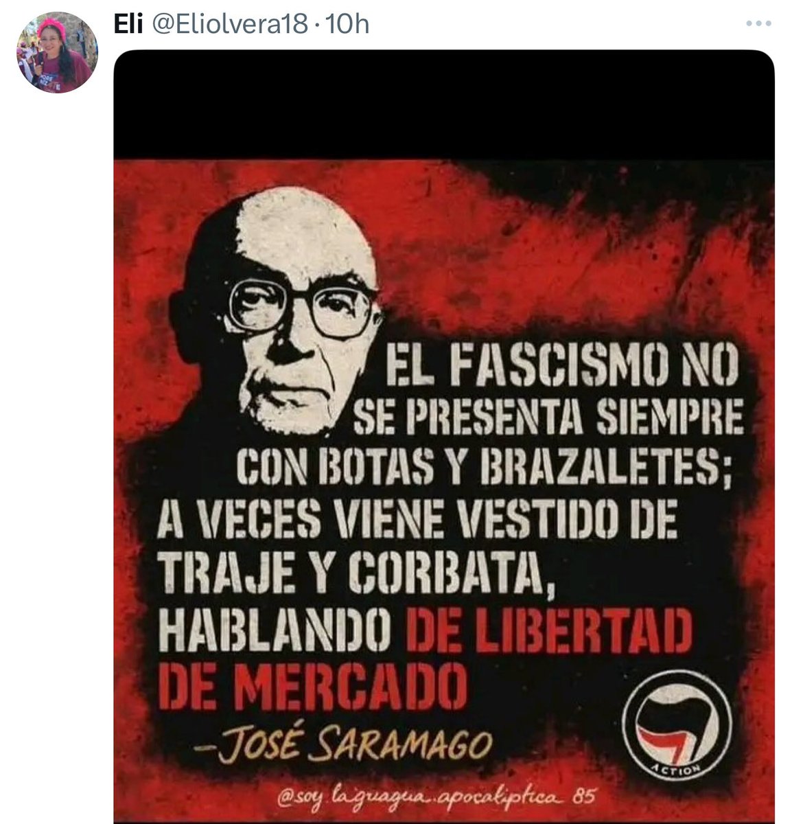 Dime que nunca leíste a Saramago sin decirme que nunca leíste a Saramago. 

Es increíble el nivel de ignorancia de los morenistas, la encargada de su comunicación  comparte esta frase que jamás fue dicha, ni escrita por Saramago.

Se nota que jamás lo han leído, de haberlo hecho,