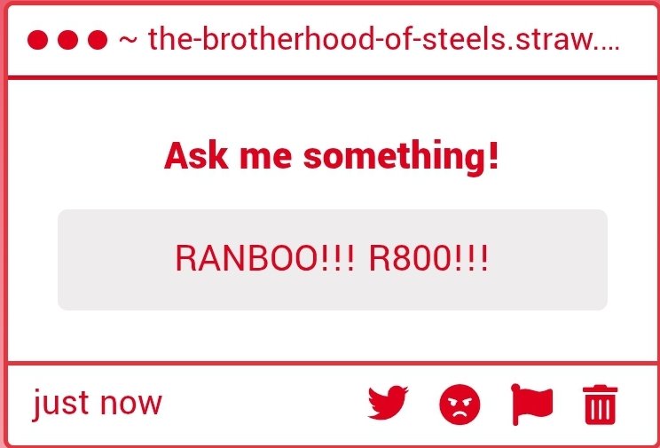 THE BROTHERHOOD OF STEEL (BI) tweet media