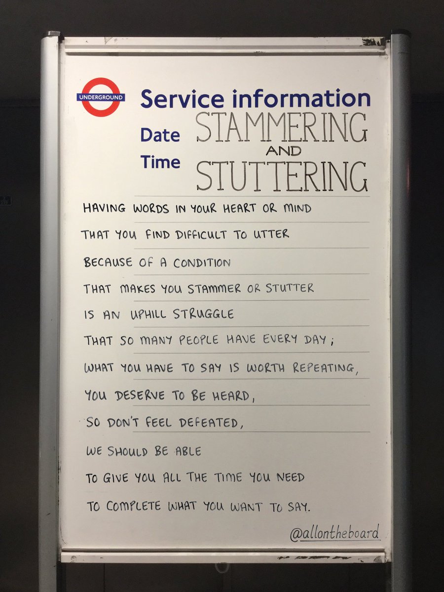 The words in your heart or mind deserve to be heard, and we should give you all the time you need to say them. 

#StutteringAwarenessDay #Stuttering #Stammering #ISAD2025