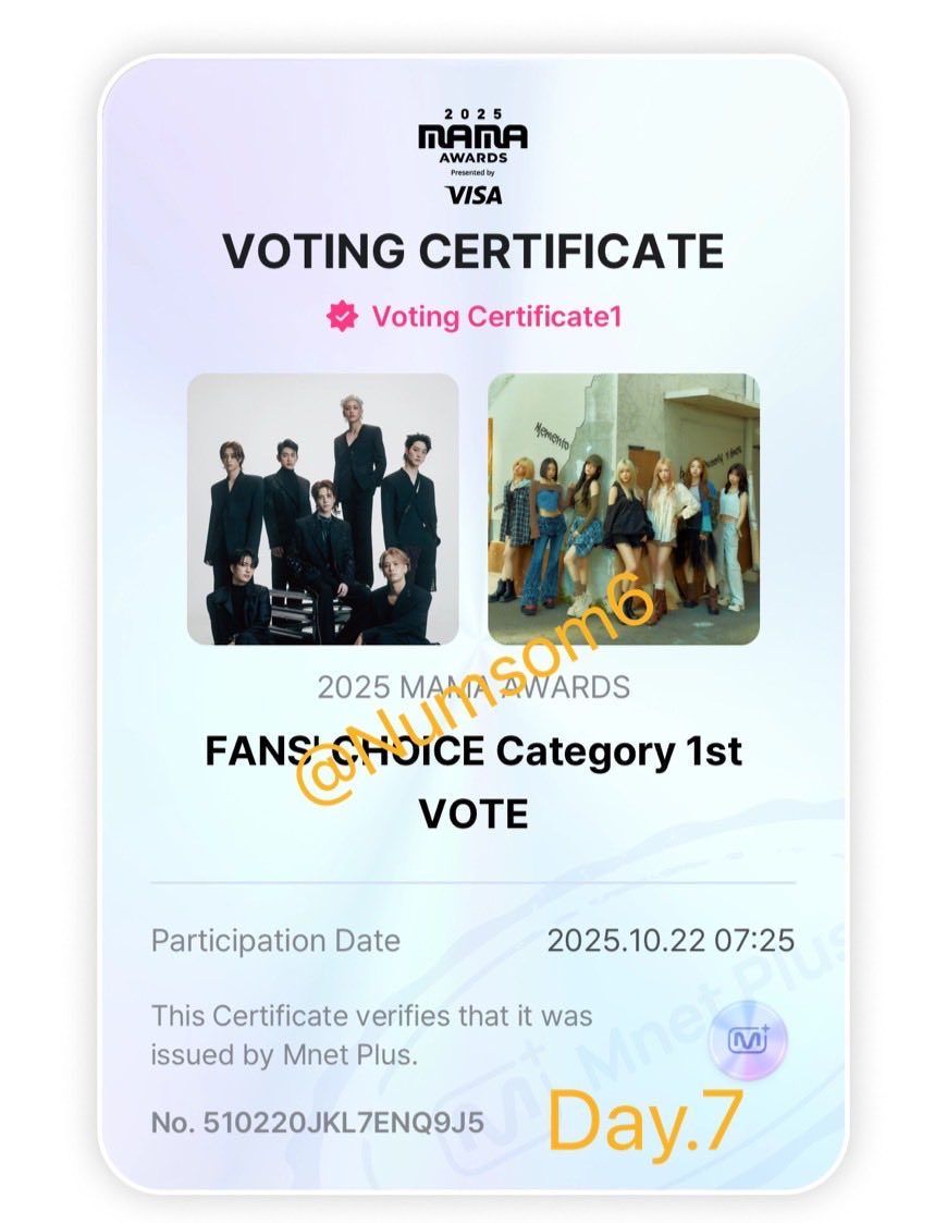 ‼️💚Please re 🍀💚🙏 
✅Vote MAMA ให้ GOT7 โพสต์แรกวันที่ 22 ตค 68 (day7)

🐥IGOT7 💚GOT7🐥

ใครผ่านไปผ่านมารบกวนแวะรีให้หน่อยนะคะ ขอบคุณค่า🥰

 #2025MAMAVOTE  #GOT7