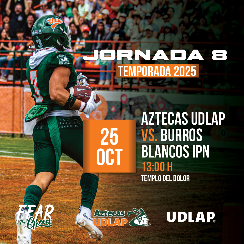 ¡Jornadas 100% en casa!
No faltes y apoya a los Aztecas UDLAP en sus partidos de esta semena. 
La entrada es libre. #FearTheGreen
