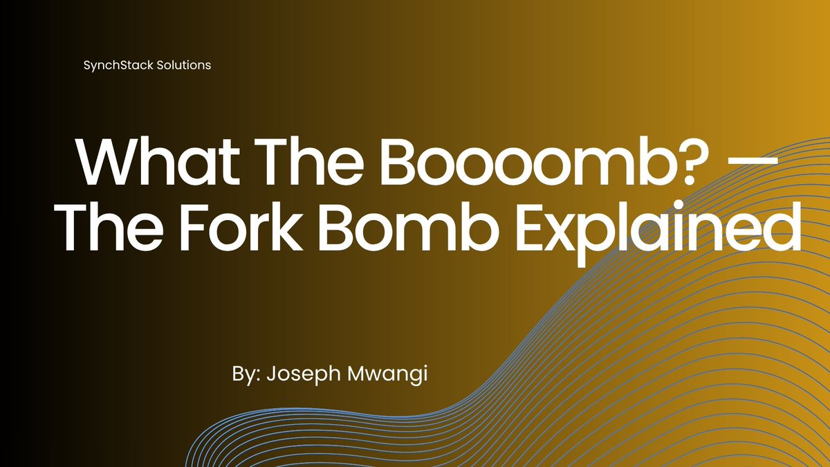 code_mwangi's tweet image. I just wrote about one of the sneakiest DoS attacks that still works today:
:(){ :|:& };:
19 bytes that can crash your server in seconds.
Covered: how it works, real incidents, and how to actually defend against it.
Read here: medium.com/@njorojoe11173…
#InfoSec #linuxtechtips