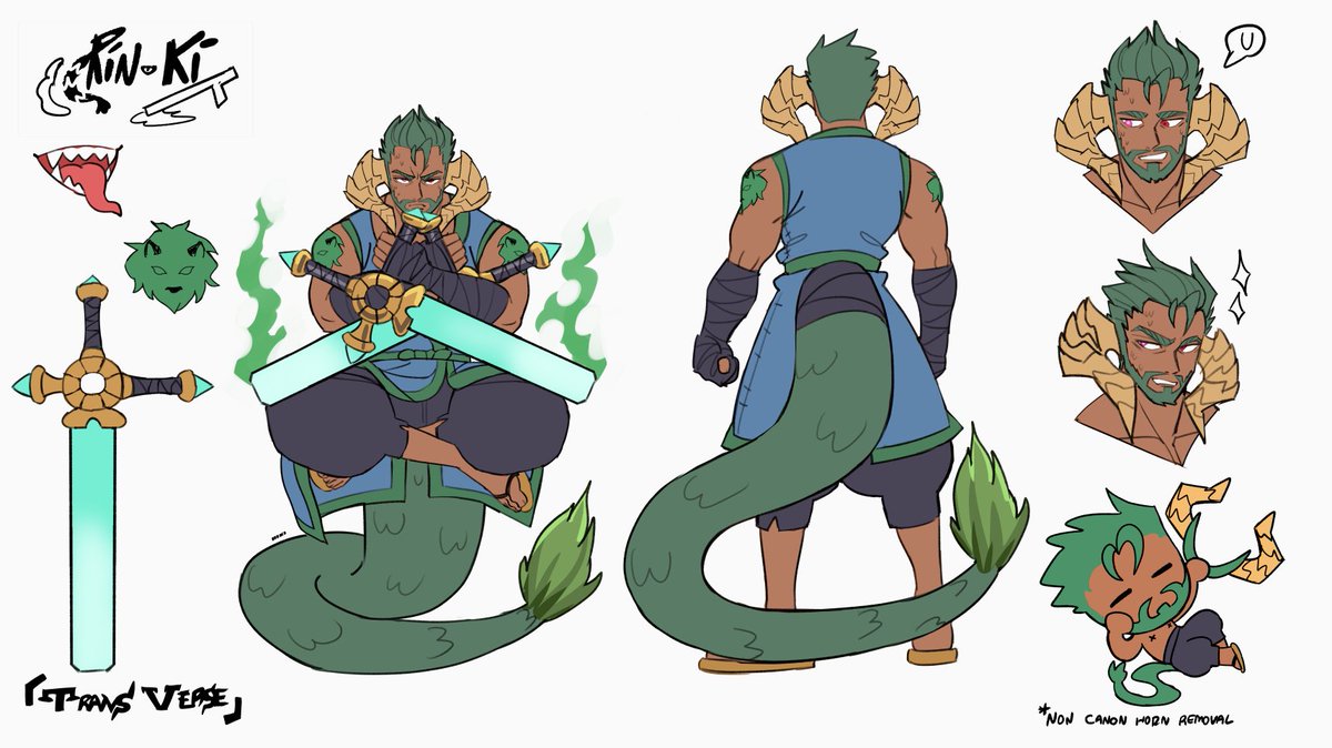 Commission Work for @/FandomsFemales - Rin -Ki 🐉