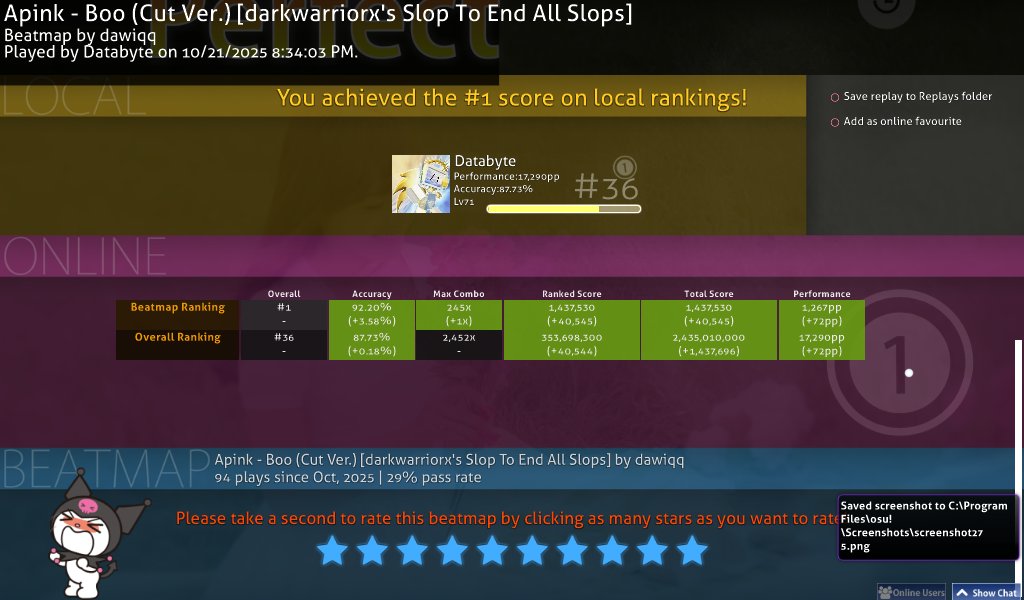 databyteee's tweet image. FIRST EVER TOUCHSCREEN 1.2KPP PLAY + 10* PFC + TD PP RECORD (1267PP)