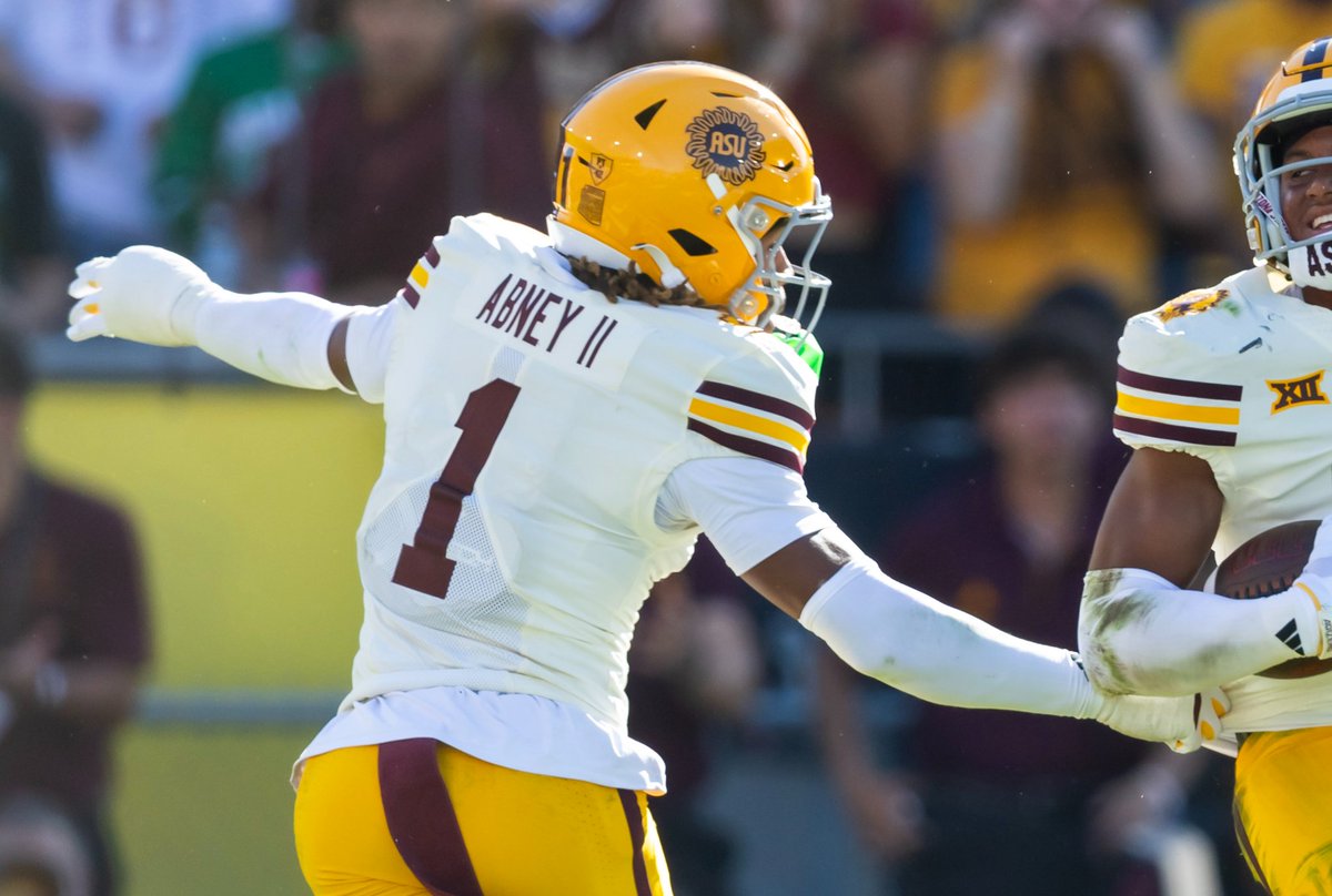 Our <a href="/PFSNcollege/">PFSN College</a> highest-graded Big 12 CBs:

1) Keith Abney II, Arizona State: 94.1
2) Brice Pollock, Texas Tech: 92.5
3) Jay'Vion Cole, Arizona: 88.2
4) Jayden Bellamy, UCF: 88.1
5) Jontez Williams, Iowa State: 87.8
6) Quentin Taylor Jr., Iowa State: 86.1
7) Smith Snowden, Utah: