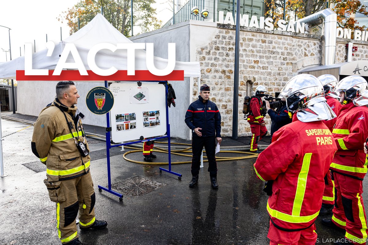 PompiersParis's tweet image. [#Formation] | Inauguration du nouveau système de cave à fumées (CAFU) en présence du général commandant la brigade de sapeurs-pompiers de Paris. 🫡

Un outil immersif au plus près des conditions réelles : faible visibilité, chaleur intense et cheminement complexe attendent nos…